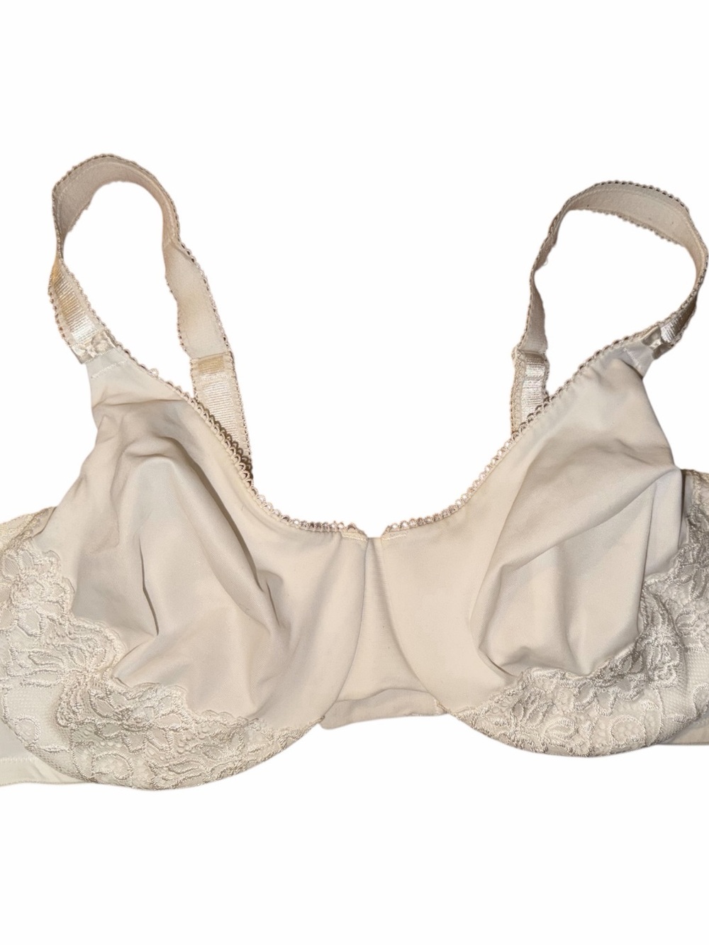 Olga White Lace Support Bra with Underwire